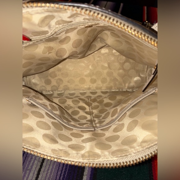 Kate Spade New York Beige Leather Satchel Bag